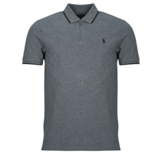 Polo Ralph Lauren Rövid ujjú galléros pólók POLO STRETCH COL ZIPPE Szürke EU M