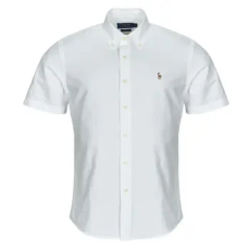 Polo Ralph Lauren Rövid ujjú ingek CHEMISE COUPE DROITE EN OXFORD UNIE Fehér EU S