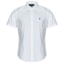 Polo Ralph Lauren Rövid ujjú ingek CHEMISE EN POPELINE UNIE Fehér EU L férfi ing