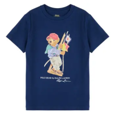 Polo Ralph Lauren Rövid ujjú pólók KNIT-T-SHIRT Tengerész 14 / 16 Jahre gyerek póló
