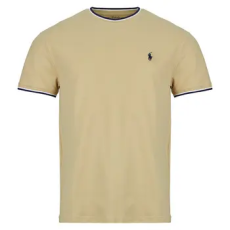 Polo Ralph Lauren Rövid ujjú pólók T-SHIRT COTON PIQUE STRETCH Bézs EU L