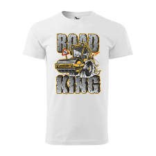 Póló Road king mintával - Fehér XXXL méretben ajándéktárgy