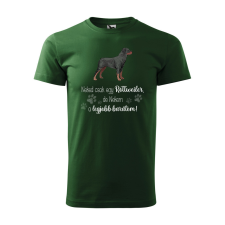  Póló Rottweiler  mintával Zöld 4XL egyedi ajándék