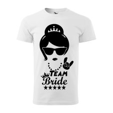  Póló Team bride  mintával Fehér 3XL egyedi ajándék
