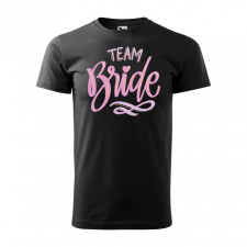  Póló Team bride  mintával Fekete 4XL egyedi ajándék
