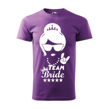  Póló Team bride mintával - Lila XL méretben v3 ajándéktárgy