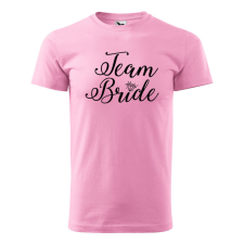  Póló Team bride mintával - Rózsaszín M méretben v5 ajándéktárgy