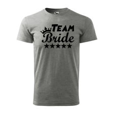 Póló Team bride mintával - Szürke XXL méretben v4 ajándéktárgy