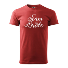 Póló Team bride mintával - Terrakotta L méretben v5 ajándéktárgy
