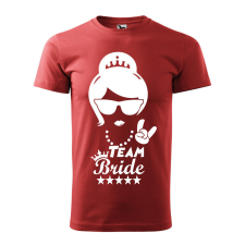 Póló Team bride mintával - Terrakotta XXL méretben v3 ajándéktárgy