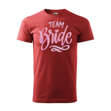 Póló Team bride mintával - Terrakotta XXXL méretben v2 ajándéktárgy