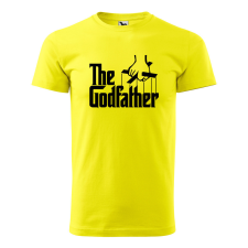  Póló The Godfather  mintával Sárga L egyedi ajándék
