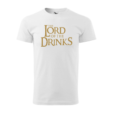 Póló The Lord of the Drinks mintával - Fehér L méretben ajándéktárgy