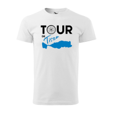 Póló Tour de Tisza mintával - Fehér M méretben ajándéktárgy