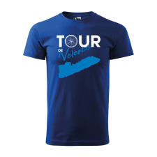 Póló Tour de Velence mintával - Kék S méretben ajándéktárgy