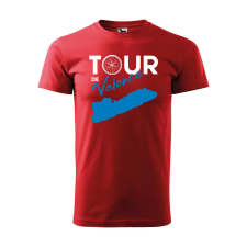 Póló Tour de Velence mintával - Piros XXXL méretben ajándéktárgy