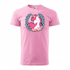  Póló Unikornis koszorúval mintával - Rózsaszín XL méretben ajándéktárgy