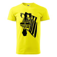  Póló Zebra mintával - Sárga L méretben ajándéktárgy