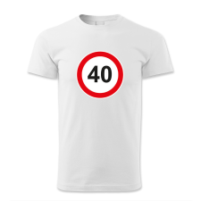 polofun.hu 40. születésnap, KRESZ tábla férfi póló