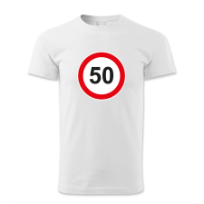 polofun.hu 50. születésnap, KRESZ tábla férfi póló