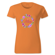 polofun.hu A legjobb Mami - színes virágkoszorús