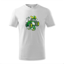 polofun.hu Absztrakt zöld traktor gyerek póló