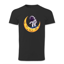 polofun.hu Asztronauta gördeszkázik a holdon férfi póló