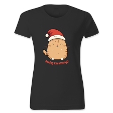 polofun.hu Boldog Karácsonyt, Cicás, Karácsony női póló