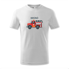 polofun.hu Brúnó, tűzoltókocsis gyerek póló