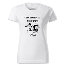 polofun.hu Csak a puffin ad neked erőt, Bud Spencer, Terence Hill női póló