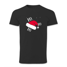 polofun.hu Ho ho ho,Mikulás sapkája férfi póló