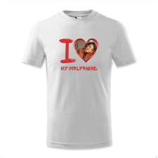 polofun.hu I love my Girlfriend, fotóval gyerek póló