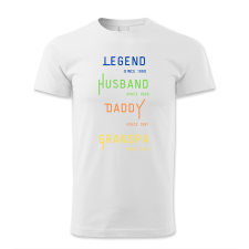 polofun.hu Legend, Husband, Daddy, Grandpa férfi póló