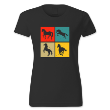 polofun.hu Lovaglás, retró női póló