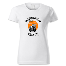 polofun.hu Motorozom, tehát vagyok, retró női póló