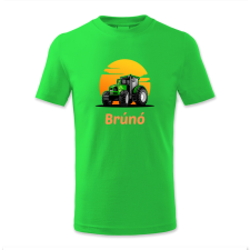 polofun.hu Traktor, Brúnó, zöld gyerek póló