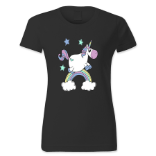 polofun.hu Ugró dagi unikornis női póló