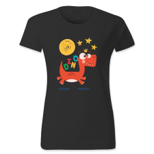 polofun.hu Ugró dínó női póló