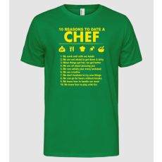 Pólómánia 10 reasons to date a chef - Férfi Alap póló