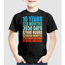 Pólómánia 10 years of being awesome - Uniszex Gyerek Póló gyerek póló