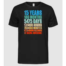 Pólómánia 15 years of being awesome - Férfi Alap póló férfi póló