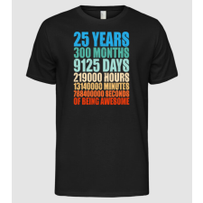 Pólómánia 25 years of being awesome - Férfi Alap póló férfi póló