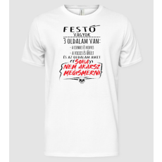 Pólómánia 3 oldalam van - festő - Férfi Alap póló