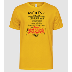 Pólómánia 3 oldalam van - méhész - Férfi Alap póló