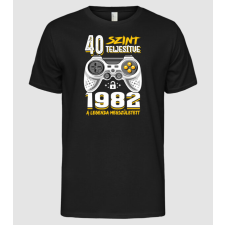 Pólómánia 40. szint teljesítve 1982 a Legenda megszületett Gamer - Férfi Alap póló férfi póló
