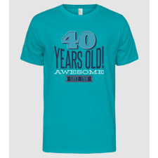 Pólómánia 40 years old awesome since 1980 - Férfi Alap póló férfi póló