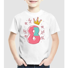 Pólómánia 8 éves szülinap szám - Uniszex Gyerek Póló gyerek póló