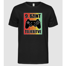Pólómánia 9 szint teljesítve retro gamer - Férfi Alap póló