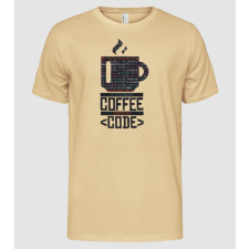 Pólómánia A Kávét átvarázsolom Kóddá - Programozós póló - Férfi Alap póló férfi póló