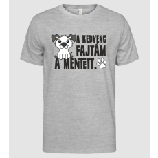 Pólómánia A kedvenc fajtám a mentett kutya - Férfi Alap póló